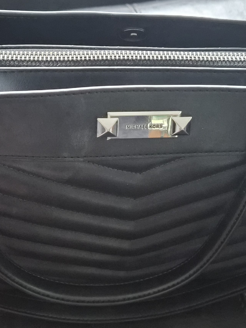 Michael Kors Black Quilted Leather Tote